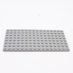 Lego 34757 Plate 8X16 92438 Light Bluish Gray Gris Clair Lot de 1 abimée
