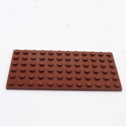 Lego 34769 Plate 6X12 3028 Reddish Brown Marron Rouge Lot de 1