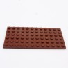 Lego 34769 Plate 6X12 3028 Reddish Brown Marron Rouge Lot de 1