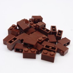 Lego 34796 Brick Modified Grille 1X2 2877 Reddish Brown Marron Rouge Lot de 30