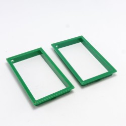 Playmobil 29707 Playmobil Lot of 2 Green Window Frames 4305 3423 3425 3426 3461 3427