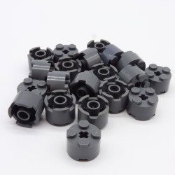 Lego 34798 Brick Round 2X2 3941 Dark Bluish Gray Gris Foncé Lot de 20