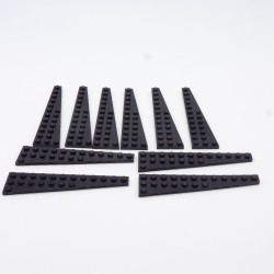 Lego 34804 Wedge Plate Right 12X3 47398 Black Noir Lot de 10