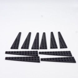 Lego 34805 Wedge Plate Left 12X3 47397 Black Noir Lot de 10
