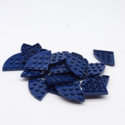 Lego 34810 Plate Round Corner 4X4 30565 Dark Blue Bleu Foncé Lot de 20