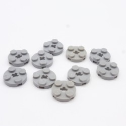 Lego 34897 Plate Round 2X2 4032 Light Bluish Gray Gris Clair Lot de 10