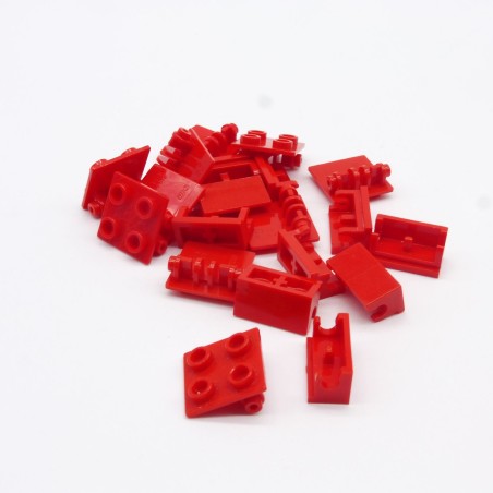 Lego 34900 Hinge Brick 1X2 Top Plate 2X2 3937 6134 Red Rouge Lot de 10