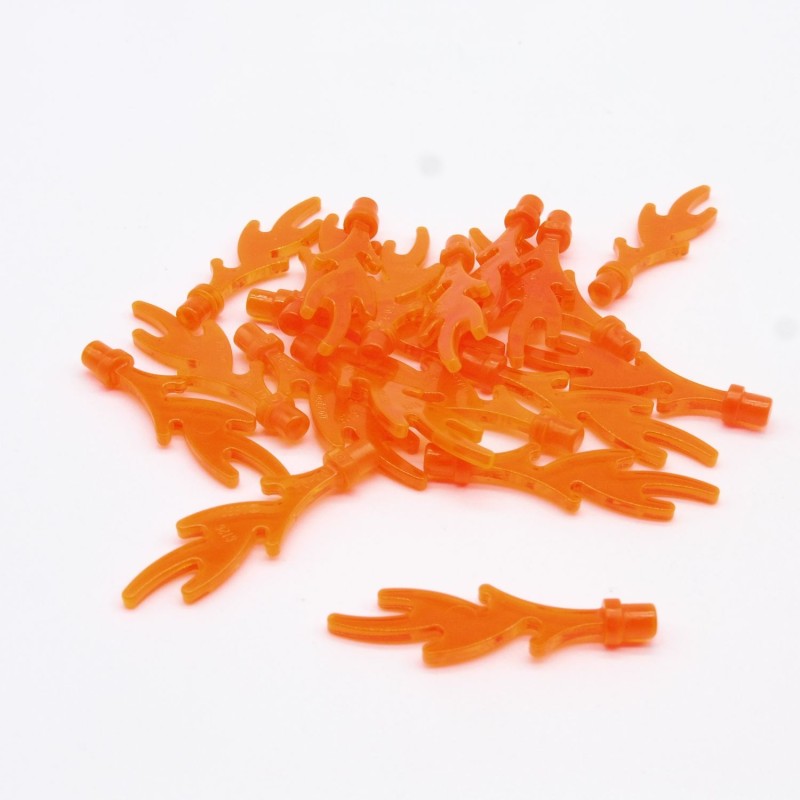 Lego 34911 Flamme Torche 6126b Transparent Orange Lot de 20