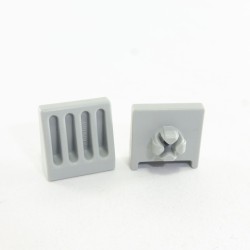 Playmobil 12880 Playmobil Lot de 2 Petites Grilles Grises Aeroport 3186