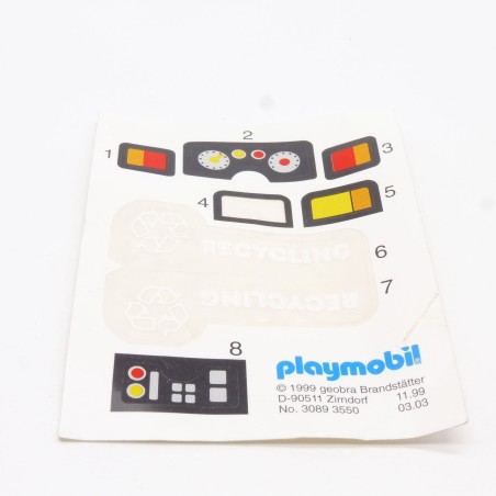 Playmobil 34969 Sheet of Original Stickers 3790 incomplete