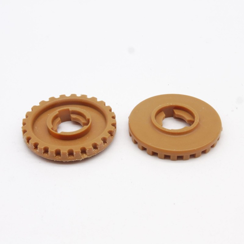Playmobil 35022 Set of 2 Brown Toothed Wheels