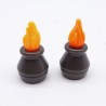 Playmobil 3834 Lot de 2 Pots de Feu