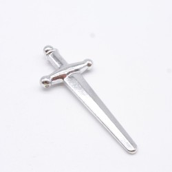 Playmobil 18199 Sabre épée Argent Chrome Vintage 3130 3262 3135 3266 Très Bon état