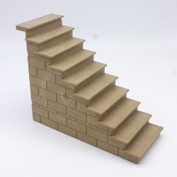 Playmobil 6039 Large Stone Staircase Medieval Castle a little damaged and yellowed