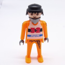 Playmobil 35120 Homme Orange Fluo Champion de Luge 32 3796