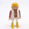 Playmobil 35141 Woman Pink Green White Vest Yellow Boots