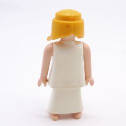 Playmobil Femme Robe Blanche Arc en Ciel Pieds Nus un peu usée