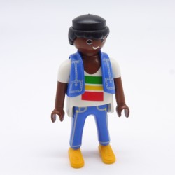 Playmobil 21651 Playmobil Blue & White African man with Jeans & Blue Waistcoat