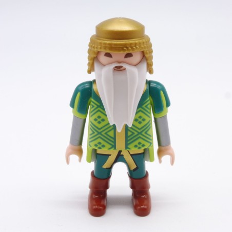 Playmobil 21725 Playmobil Homme Nain Asiatique Vert avec Longue Barbe Blanche