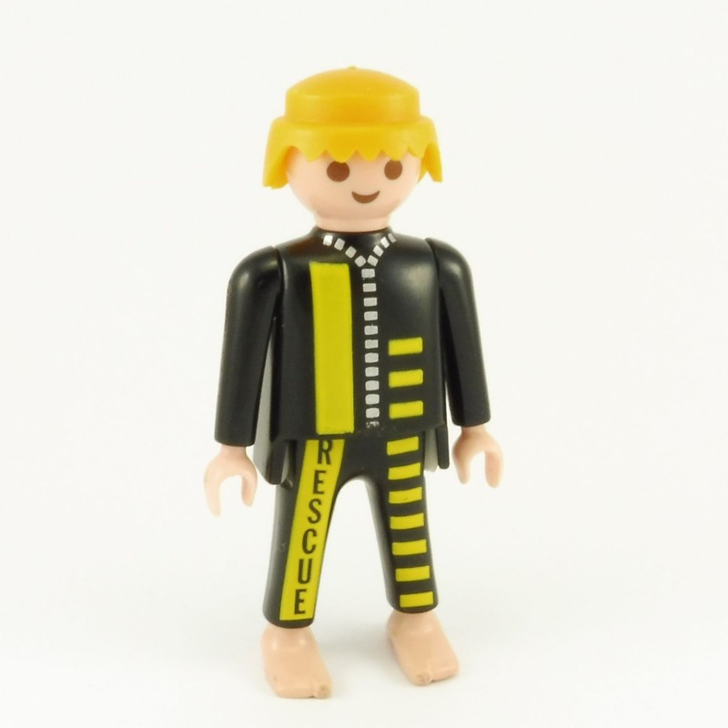 Playmobil 21863 Playmobil Homme Plongeur Noir et Jaune RESCUE