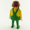 Playmobil Man Yellow & Green with Dungarees & Headband on Eye