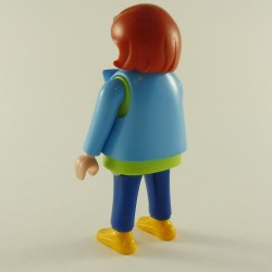 Playmobil Modern Green and Blue Woman with Blue Vest