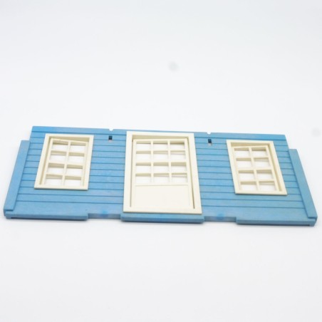 Playmobil 27872 Blue Front House Vintage Western 3421 3422 Light Yellowing