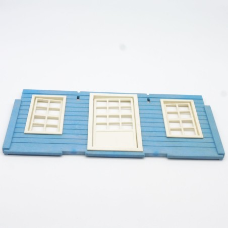 Playmobil 27872 Façade Bleue maison Vintage Western 3421 3422 Léger Jaunissement