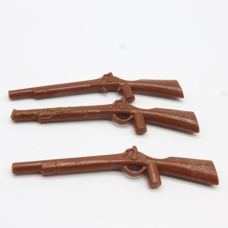 Playmobil 4994 Lot of 3 Vintage Used Short Barrel Shotguns