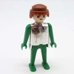 Playmobil 24064 Homme Vert et Argent Vintage 3130 3261 3269 3333 bon état