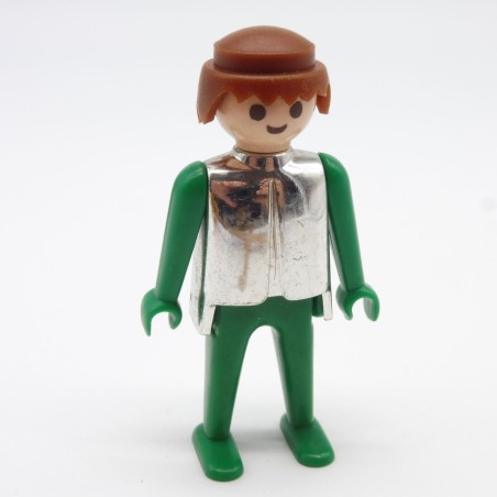 Playmobil 24064 Men's Green and Silver Vintage 3130 3261 3269 3333 good condition