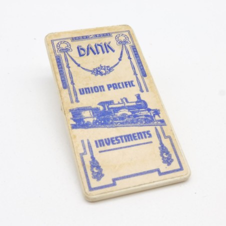 Playmobil 35320 Panneau Pancarte Banque Vintage 3422 usée
