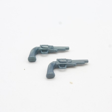 Playmobil 35332 Lot de 2 Pistolets Bleus Vintage