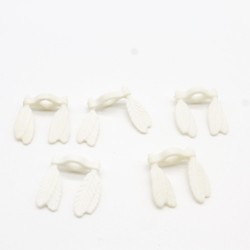Playmobil 35394 Lot of 5 White Feathers Decoration Indian Weapons