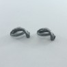 Playmobil 28222 Playmobil Lot of 2 Gray Helmets