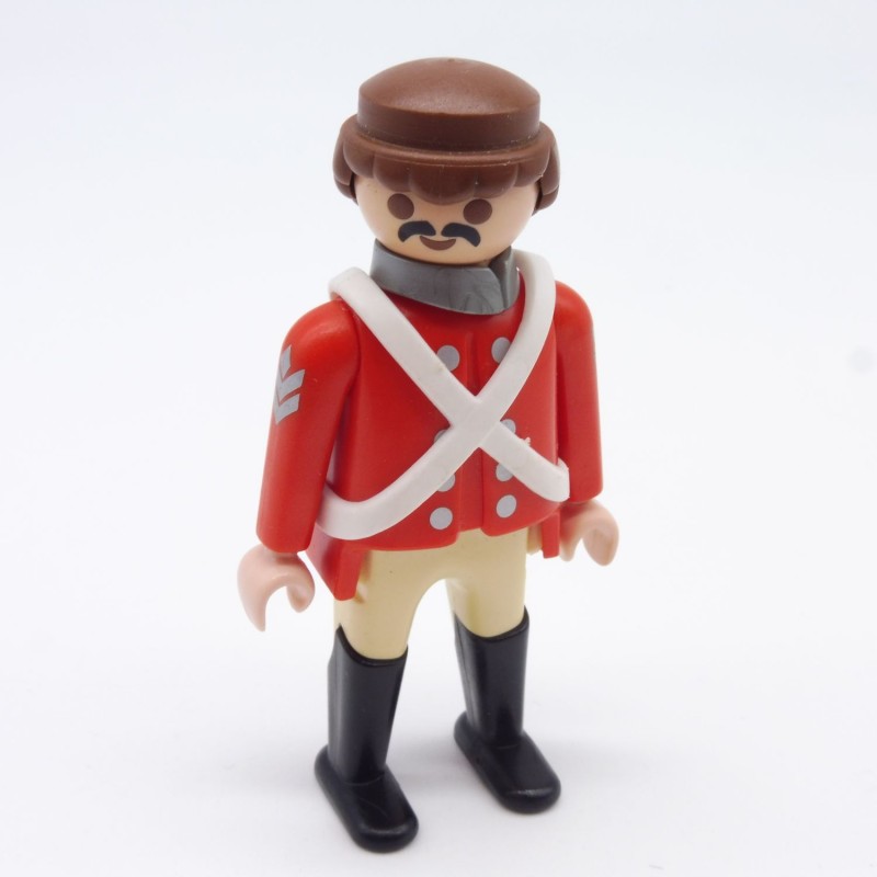 Playmobil 3270 Men's Officer Red Gray Buttons White Yellow Brelage