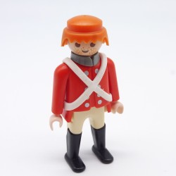 Playmobil 3271 Men's Officer Red Gray Buttons White Yellow Brelage