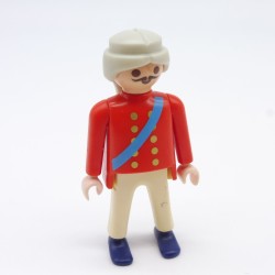 Playmobil 3924 English Officer Red Gold Buttons Dirty and Yellowed