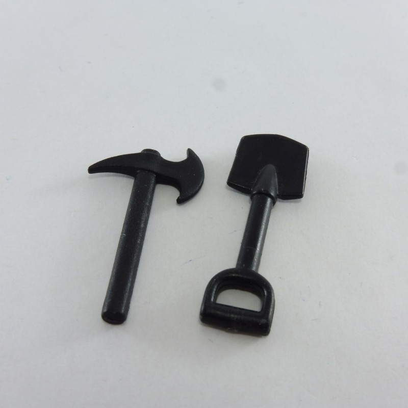 Playmobil 11353 Playmobil Batch of 2 Tools of Pirate: Shovel and Axe Black