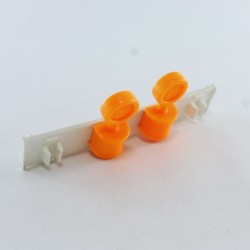 Playmobil Barrier Plate with 2 Orange Signals
