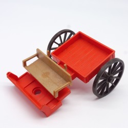 Playmobil 16381 Corps de Chariot Rouge Western 3587 un peu sale