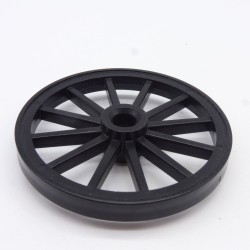 Playmobil 1737 Black Wheel for Chariot or Diligence or Canon 55mm