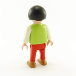 Playmobil Child Boy Green White Red Lines 3931 4413 4015