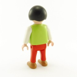 Playmobil Enfant Garçon Vert Blanc Rouge Lignes 3931 4413 4015