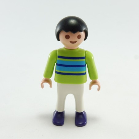 Playmobil 14978 Playmobil Enfant Garçon Vert Blanc Lignes bleues 4618