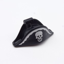 Playmobil 35434 Black Bicorne Skull Pirate Hat