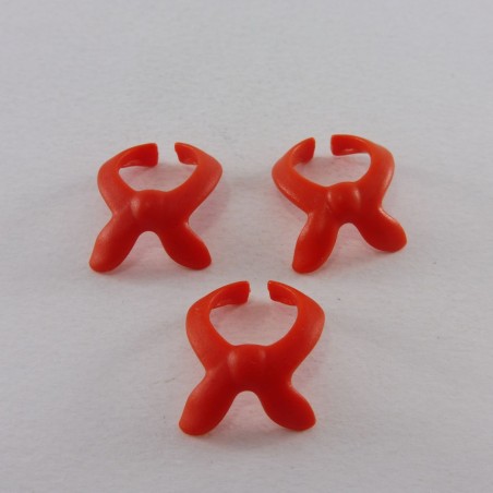 Playmobil 11590 Playmobil Lot de 3 Cols Foulards Noeuds Rouge Orangé