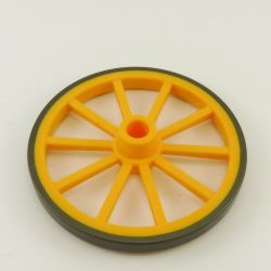 Playmobil Roue Orange pour Chariot ou Diligence ou Canon 5,5cm