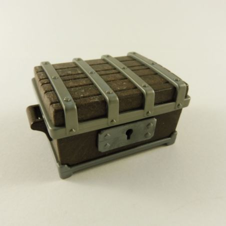 Playmobil Coffre Marron Foncé et Gris Clair