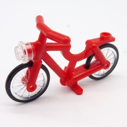 Lego LEG0011 4719 Accessoire Minifigure Vélo Bike Bicycle Riding Cycle Rouge